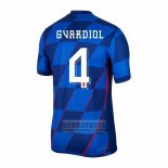 Camiseta De Futbol Croacia Jugador Gvardiol Segunda 2024