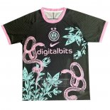 Tailandia Camiseta De Futbol Inter Milan Dragon 2024-2025 Negro