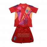 Camiseta De Futbol Italia Portero Nino 2024-2025 Rojo