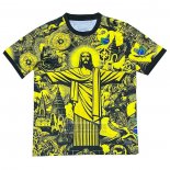 Tailandia Camiseta De Futbol Brasil Jesus 2024-2025 Amarillo