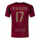 Camiseta De Futbol Belgica Jugador De Ketelaere Primera 2024