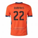 Camiseta De Futbol Paises Bajos Jugador Dumfries Primera 2024-2025
