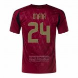 Camiseta De Futbol Belgica Jugador Onana Primera 2024
