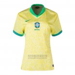 Camiseta De Futbol Brasil Primera Mujer 2024