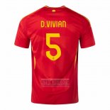 Camiseta De Futbol Espana Jugador D.Vivian Primera 2024