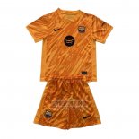 Camiseta De Futbol Barcelona Portero Nino 2024-2025 Naranja