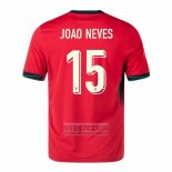 Camiseta De Futbol Portugal Jugador Joao Neves Primera 2024