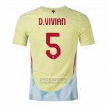 Camiseta De Futbol Espana Jugador D.Vivian Segunda 2024