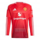 Camiseta De Futbol Manchester United Primera Manga Larga 2024-2025