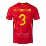 Camiseta De Futbol Espana Jugador Le Normand Primera 2024