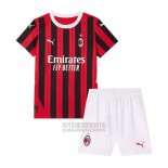 Camiseta De Futbol AC Milan Primera Nino 2024-2025